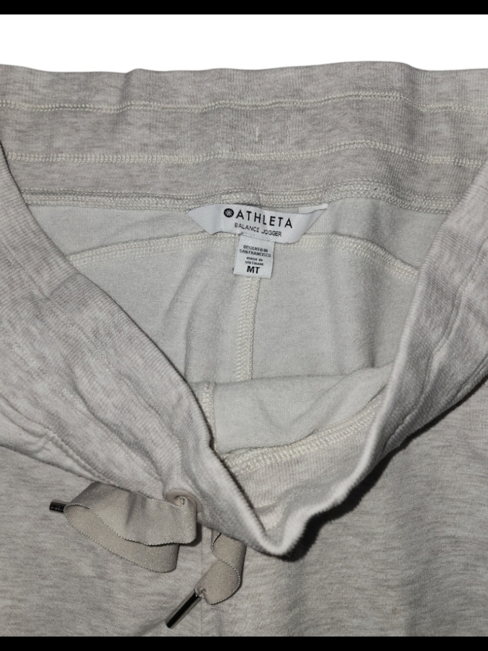 Athleta Light Heather Gray Jogger Sweatpants